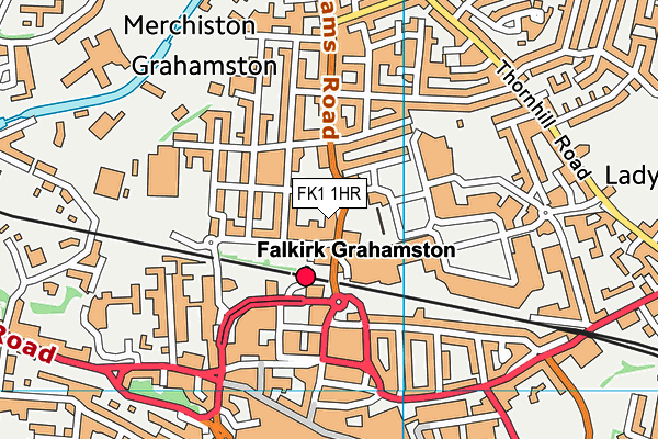 FK1 1HR map - OS VectorMap District (Ordnance Survey) FK1 1HR map - OS VectorMap District (Ordnance Survey)