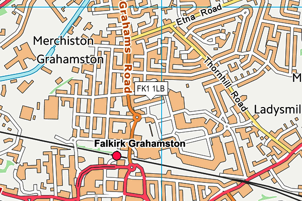 FK1 1LB map - OS VectorMap District (Ordnance Survey) FK1 1LB map - OS VectorMap District (Ordnance Survey)