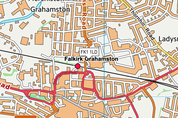 FK1 1LD map - OS VectorMap District (Ordnance Survey) FK1 1LD map - OS VectorMap District (Ordnance Survey)