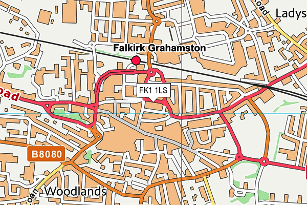 FK1 1LS map - OS VectorMap District (Ordnance Survey) FK1 1LS map - OS VectorMap District (Ordnance Survey)