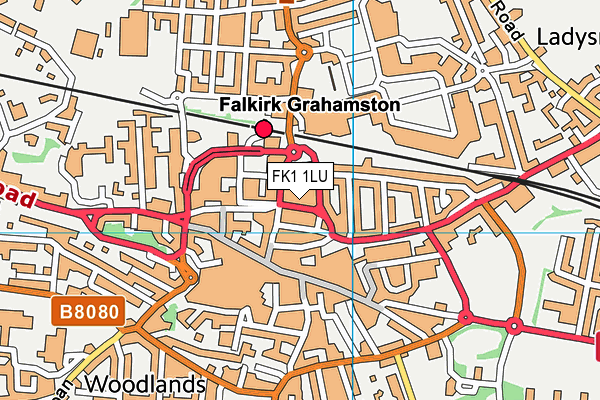 FK1 1LU map - OS VectorMap District (Ordnance Survey) FK1 1LU map - OS VectorMap District (Ordnance Survey)