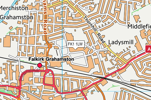 FK1 1LW map - OS VectorMap District (Ordnance Survey) FK1 1LW map - OS VectorMap District (Ordnance Survey)