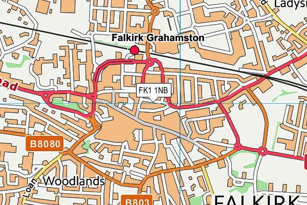 FK1 1NB map - OS VectorMap District (Ordnance Survey) FK1 1NB map - OS VectorMap District (Ordnance Survey)