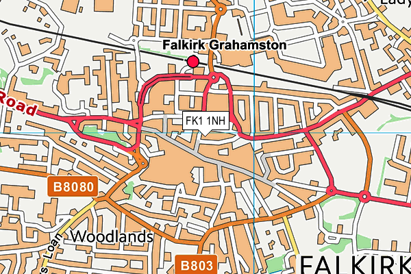 FK1 1NH map - OS VectorMap District (Ordnance Survey) FK1 1NH map - OS VectorMap District (Ordnance Survey)