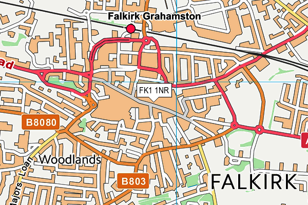 FK1 1NR map - OS VectorMap District (Ordnance Survey)