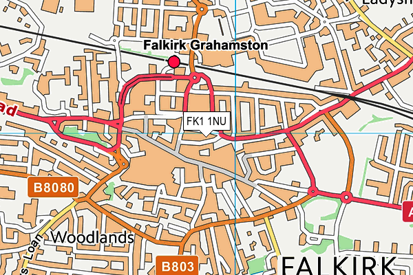 FK1 1NU map - OS VectorMap District (Ordnance Survey)