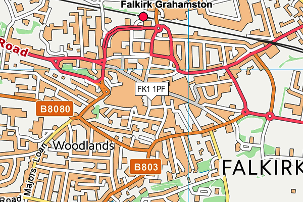 FK1 1PF map - OS VectorMap District (Ordnance Survey) FK1 1PF map - OS VectorMap District (Ordnance Survey)