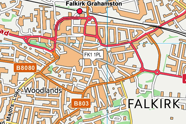 FK1 1PL map - OS VectorMap District (Ordnance Survey) FK1 1PL map - OS VectorMap District (Ordnance Survey)