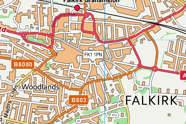 FK1 1PN map - OS VectorMap District (Ordnance Survey) FK1 1PN map - OS VectorMap District (Ordnance Survey)