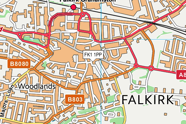 FK1 1PP map - OS VectorMap District (Ordnance Survey) FK1 1PP map - OS VectorMap District (Ordnance Survey)
