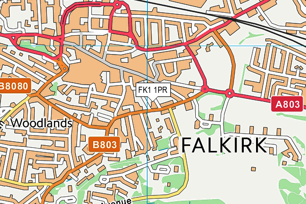 FK1 1PR map - OS VectorMap District (Ordnance Survey) FK1 1PR map - OS VectorMap District (Ordnance Survey)
