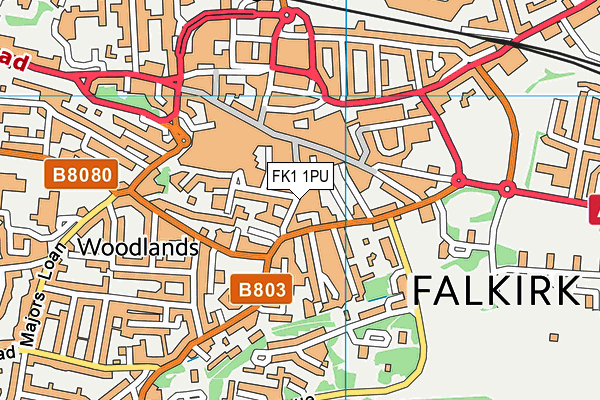 FK1 1PU map - OS VectorMap District (Ordnance Survey) FK1 1PU map - OS VectorMap District (Ordnance Survey)