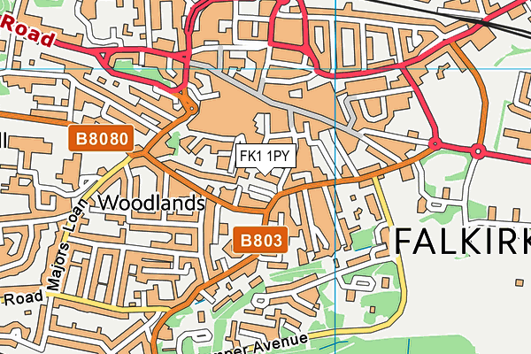 FK1 1PY map - OS VectorMap District (Ordnance Survey) FK1 1PY map - OS VectorMap District (Ordnance Survey)