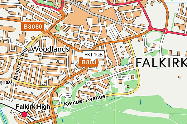 FK1 1QB map - OS VectorMap District (Ordnance Survey) FK1 1QB map - OS VectorMap District (Ordnance Survey)