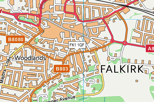 FK1 1QF map - OS VectorMap District (Ordnance Survey) FK1 1QF map - OS VectorMap District (Ordnance Survey)