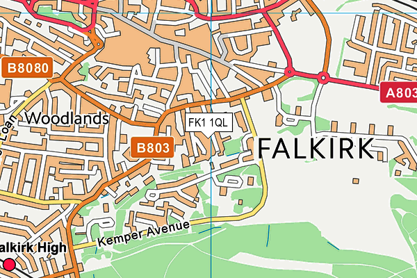 FK1 1QL map - OS VectorMap District (Ordnance Survey) FK1 1QL map - OS VectorMap District (Ordnance Survey)
