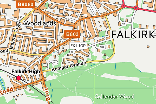 FK1 1QP map - OS VectorMap District (Ordnance Survey) FK1 1QP map - OS VectorMap District (Ordnance Survey)