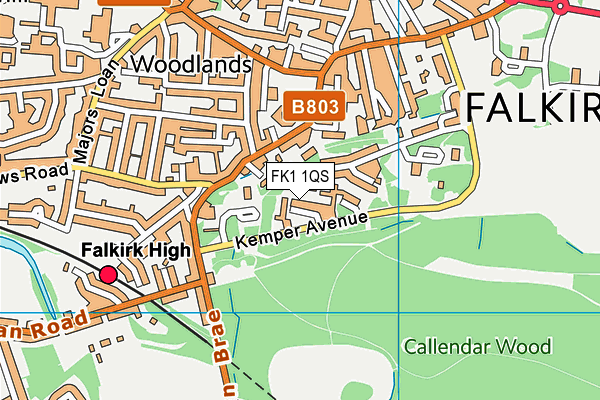 FK1 1QS map - OS VectorMap District (Ordnance Survey) FK1 1QS map - OS VectorMap District (Ordnance Survey)