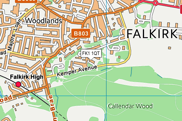 FK1 1QT map - OS VectorMap District (Ordnance Survey) FK1 1QT map - OS VectorMap District (Ordnance Survey)