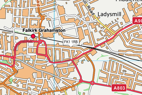 FK1 1RB map - OS VectorMap District (Ordnance Survey) FK1 1RB map - OS VectorMap District (Ordnance Survey)
