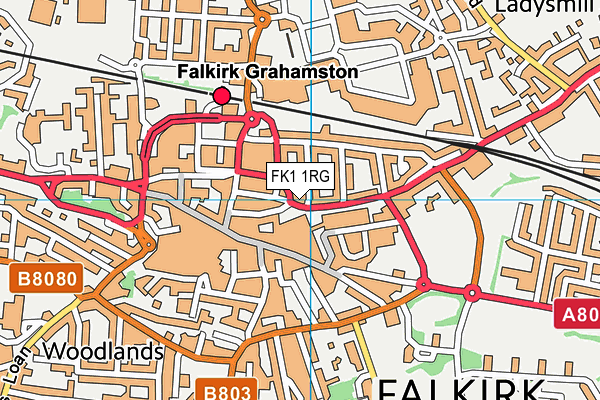 FK1 1RG map - OS VectorMap District (Ordnance Survey) FK1 1RG map - OS VectorMap District (Ordnance Survey)