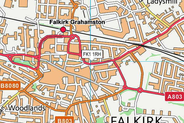 FK1 1RH map - OS VectorMap District (Ordnance Survey) FK1 1RH map - OS VectorMap District (Ordnance Survey)