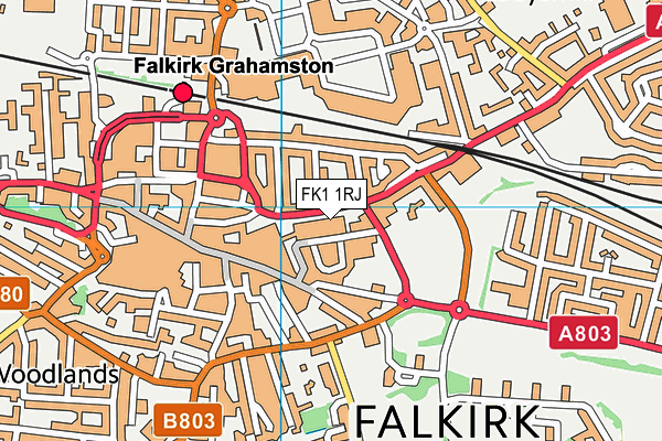 FK1 1RJ map - OS VectorMap District (Ordnance Survey) FK1 1RJ map - OS VectorMap District (Ordnance Survey)