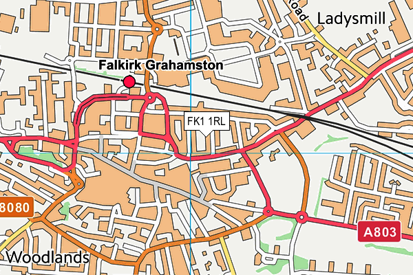 FK1 1RL map - OS VectorMap District (Ordnance Survey) FK1 1RL map - OS VectorMap District (Ordnance Survey)