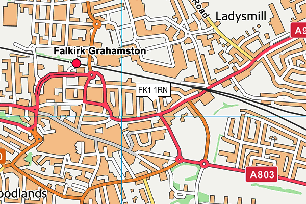 FK1 1RN map - OS VectorMap District (Ordnance Survey) FK1 1RN map - OS VectorMap District (Ordnance Survey)