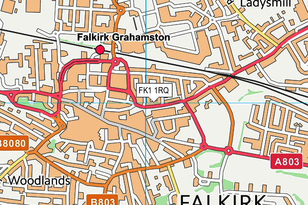 FK1 1RQ map - OS VectorMap District (Ordnance Survey) FK1 1RQ map - OS VectorMap District (Ordnance Survey)