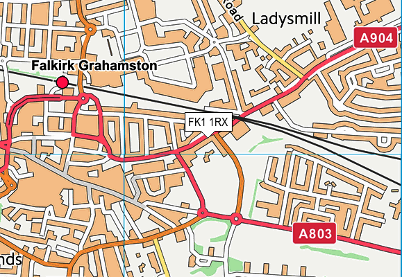 FK1 1RX map - OS VectorMap District (Ordnance Survey) FK1 1RX map - OS VectorMap District (Ordnance Survey)