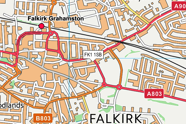 FK1 1SB map - OS VectorMap District (Ordnance Survey) FK1 1SB map - OS VectorMap District (Ordnance Survey)