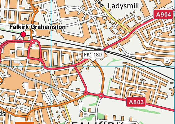 FK1 1SD map - OS VectorMap District (Ordnance Survey) FK1 1SD map - OS VectorMap District (Ordnance Survey)