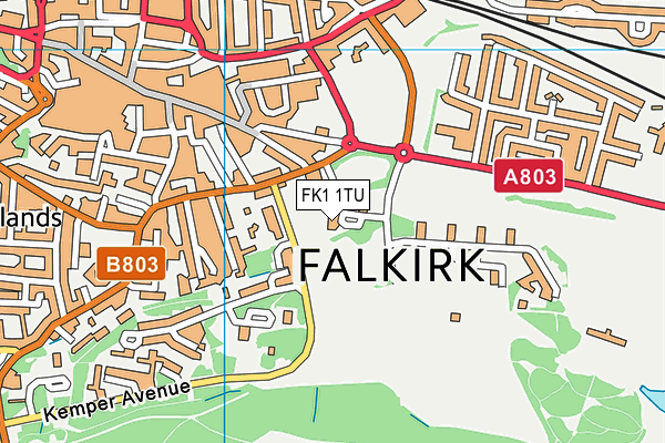 FK1 1TU map - OS VectorMap District (Ordnance Survey) FK1 1TU map - OS VectorMap District (Ordnance Survey)