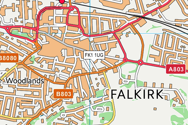 FK1 1UG map - OS VectorMap District (Ordnance Survey) FK1 1UG map - OS VectorMap District (Ordnance Survey)