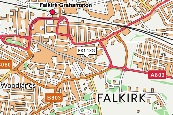 FK1 1XG map - OS VectorMap District (Ordnance Survey) FK1 1XG map - OS VectorMap District (Ordnance Survey)