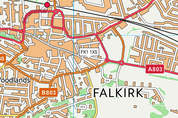 FK1 1XS map - OS VectorMap District (Ordnance Survey) FK1 1XS map - OS VectorMap District (Ordnance Survey)