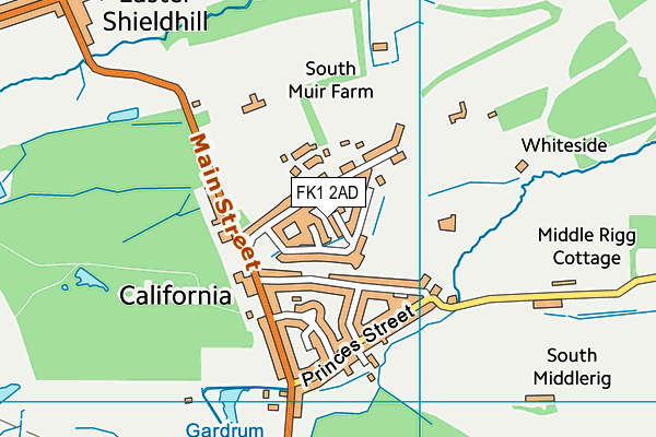 FK1 2AD map - OS VectorMap District (Ordnance Survey) FK1 2AD map - OS VectorMap District (Ordnance Survey)