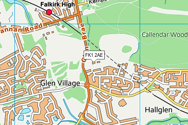 FK1 2AE map - OS VectorMap District (Ordnance Survey) FK1 2AE map - OS VectorMap District (Ordnance Survey)