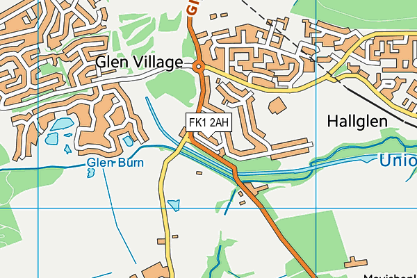 FK1 2AH map - OS VectorMap District (Ordnance Survey) FK1 2AH map - OS VectorMap District (Ordnance Survey)