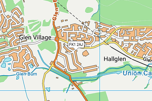 FK1 2AJ map - OS VectorMap District (Ordnance Survey) FK1 2AJ map - OS VectorMap District (Ordnance Survey)