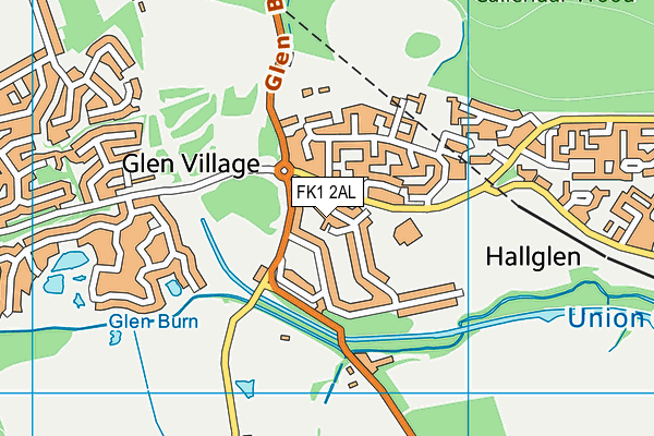 FK1 2AL map - OS VectorMap District (Ordnance Survey) FK1 2AL map - OS VectorMap District (Ordnance Survey)