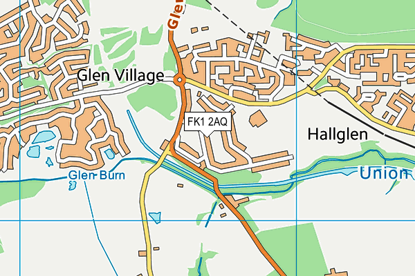 FK1 2AQ map - OS VectorMap District (Ordnance Survey) FK1 2AQ map - OS VectorMap District (Ordnance Survey)