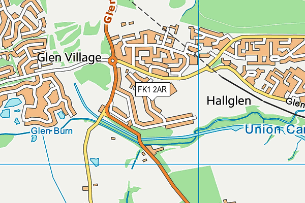 FK1 2AR map - OS VectorMap District (Ordnance Survey) FK1 2AR map - OS VectorMap District (Ordnance Survey)