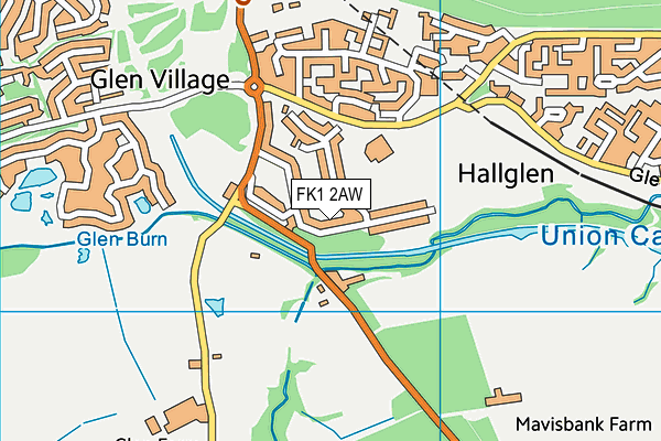 FK1 2AW map - OS VectorMap District (Ordnance Survey) FK1 2AW map - OS VectorMap District (Ordnance Survey)