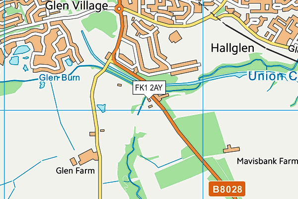 FK1 2AY map - OS VectorMap District (Ordnance Survey) FK1 2AY map - OS VectorMap District (Ordnance Survey)