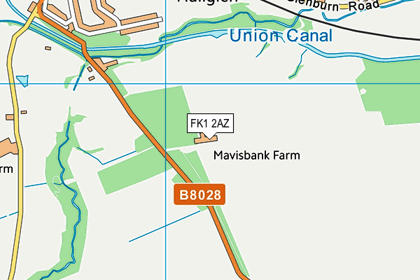 FK1 2AZ map - OS VectorMap District (Ordnance Survey) FK1 2AZ map - OS VectorMap District (Ordnance Survey)