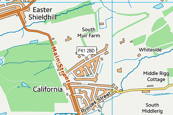 FK1 2BD map - OS VectorMap District (Ordnance Survey) FK1 2BD map - OS VectorMap District (Ordnance Survey)