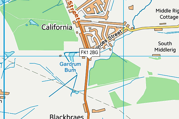FK1 2BG map - OS VectorMap District (Ordnance Survey) FK1 2BG map - OS VectorMap District (Ordnance Survey)