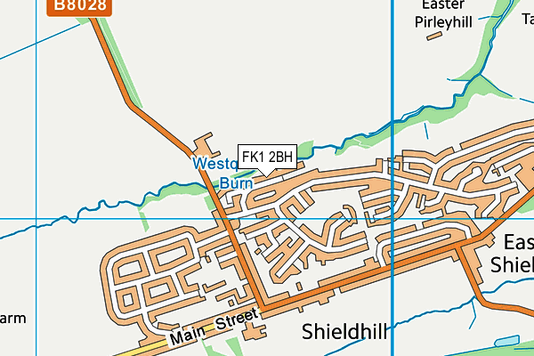 FK1 2BH map - OS VectorMap District (Ordnance Survey) FK1 2BH map - OS VectorMap District (Ordnance Survey)